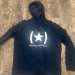 Banana Republic Navy Hoodie Sweater
